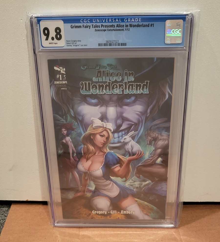 Grimm Fairy Tales Alice In Wonderland #1 CGC 9.8 (2012) Artgerm Variant Cover A
