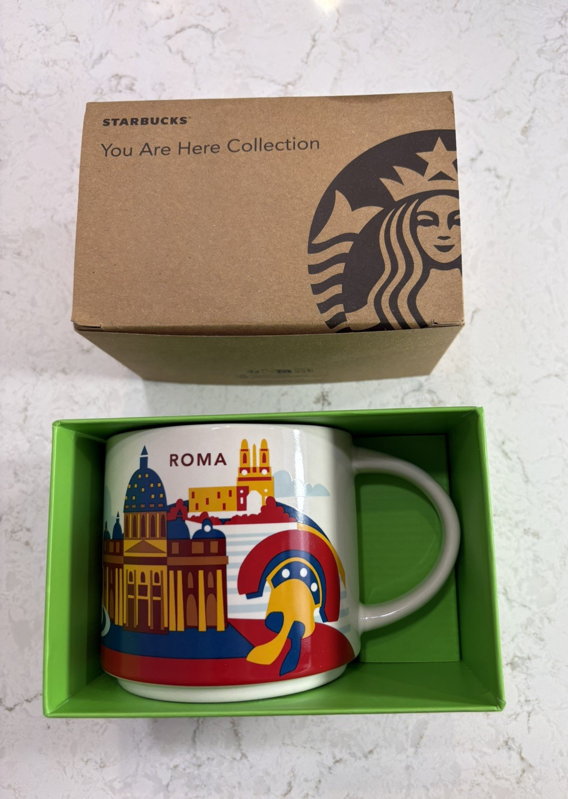 New 2026 Starbucks You Are Here Collection Roma Italy Ceramic Coffee Mug Cup NIB