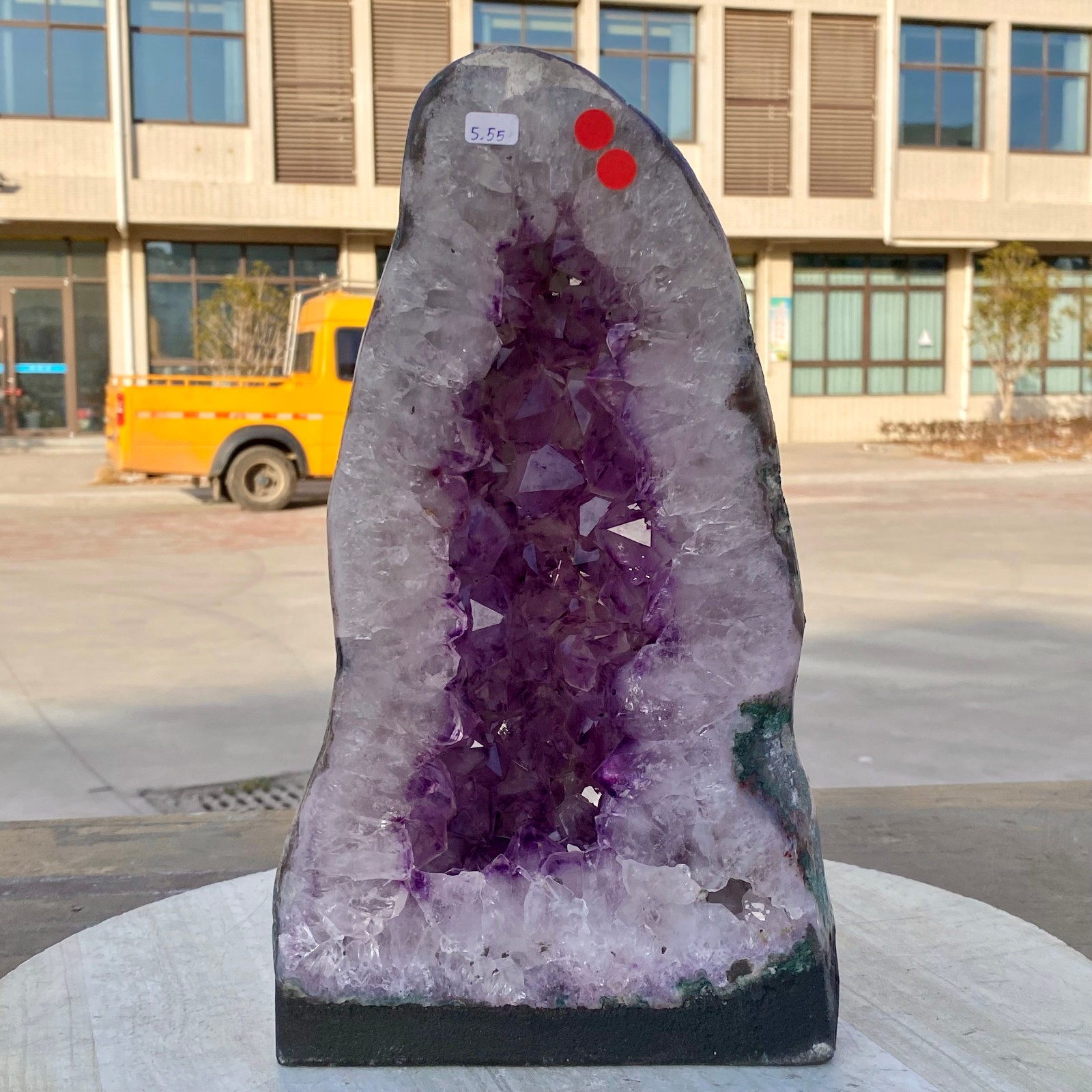 12.21LB  Natural agate Amethyst geode quartz cluster crystal Cathedral specimen