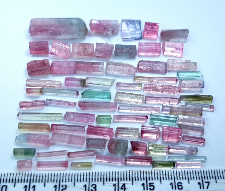 115 Cts Beautiful Mix Colors Tourmaline Crystals Good Quality Lot from Afghan