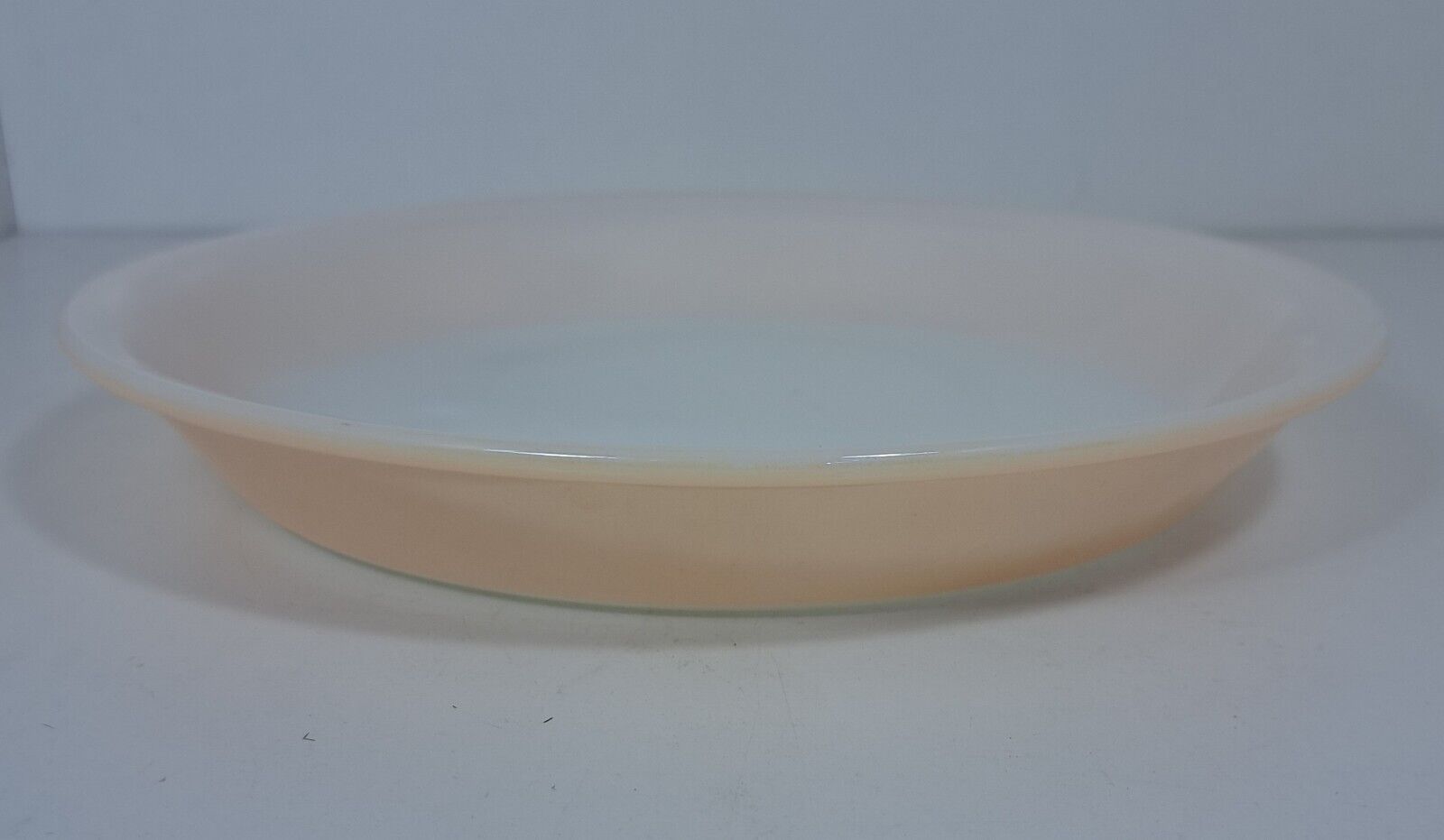 Vintage Anchor Hocking Fire King Peach Lustre Ware 9” Pie Pan Plate