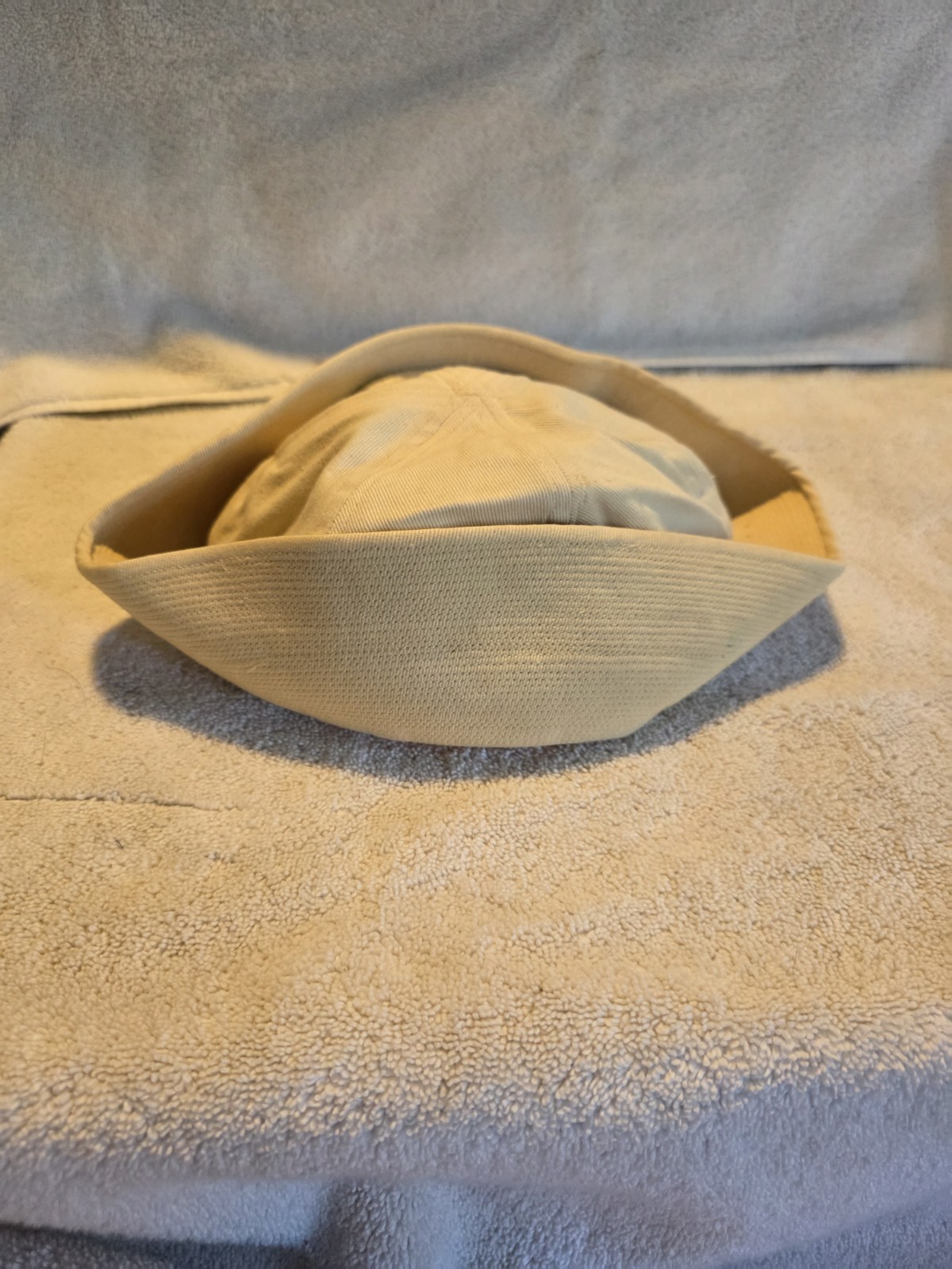 1940\'s Vintage US Navy WW2 Era Sailors White Dixie Cup Cotton Hat 