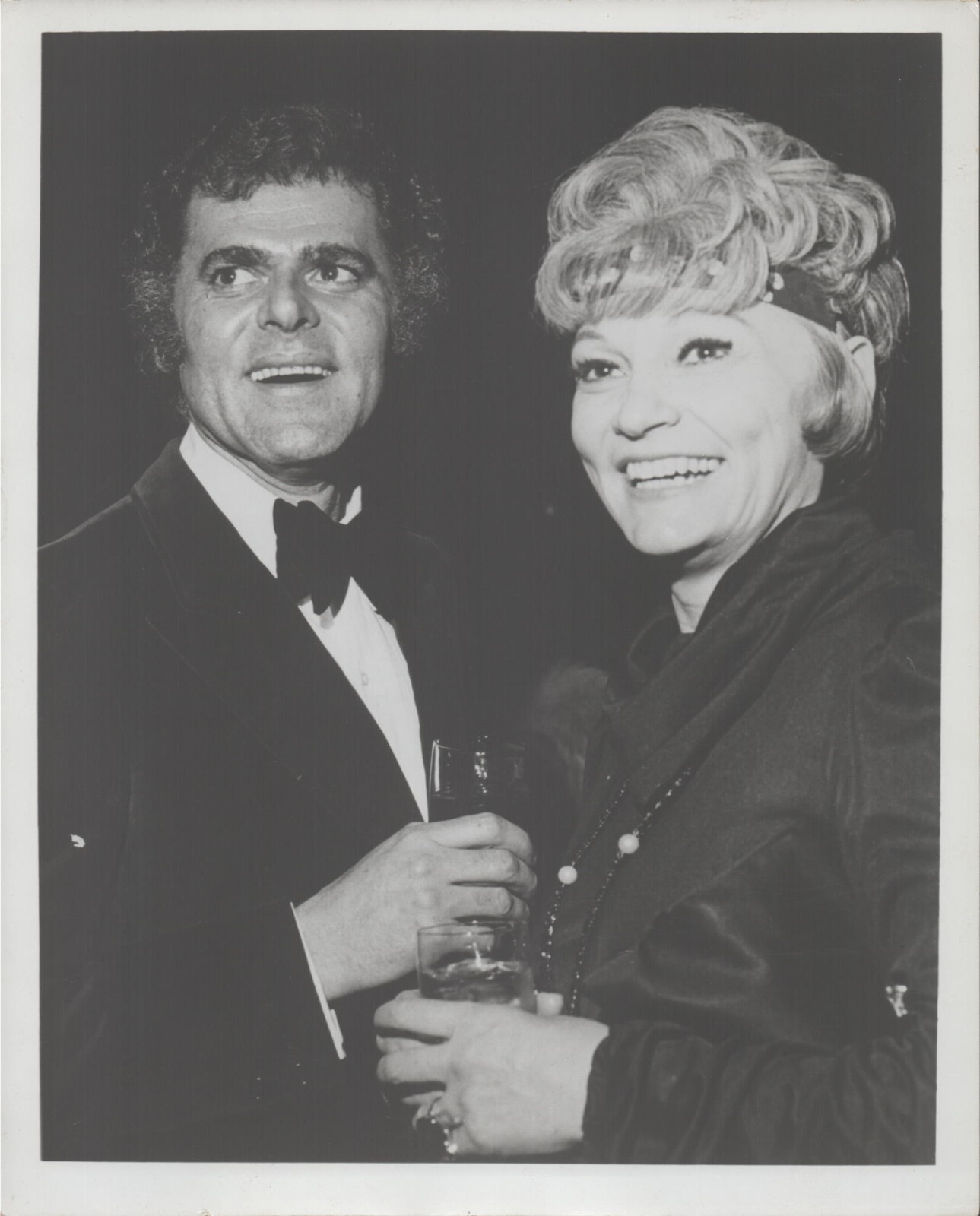 VNTG Ephemera 2-8X10 B&Ws + Negative Couple Nicely Dressed Drinking Cocktail