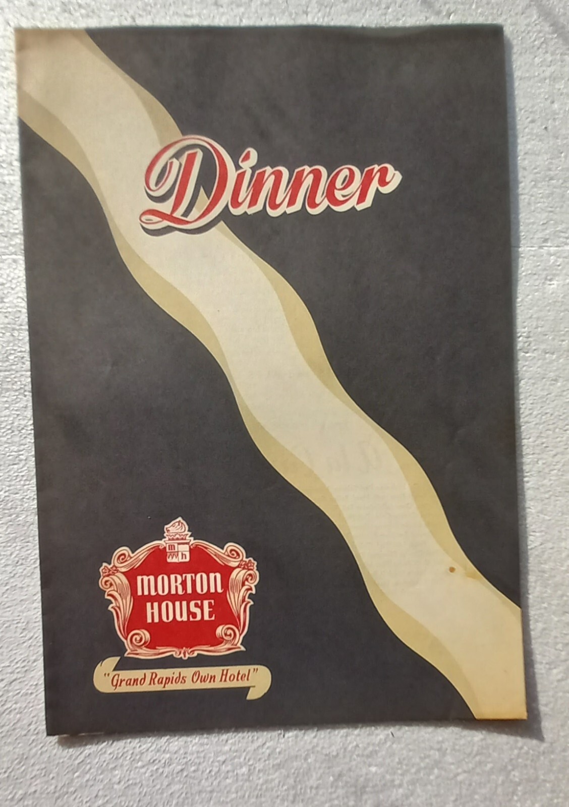 Vintage 1954 The Morton House Restaurant Dinner Menu Grand Rapids Michigan