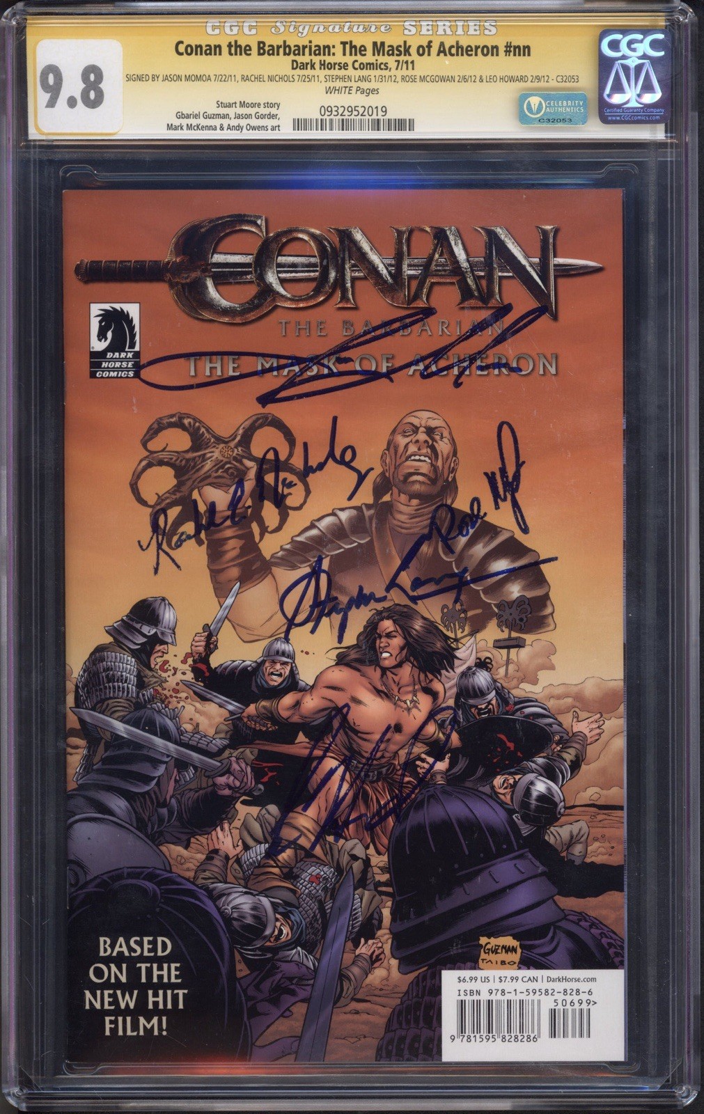 Conan the Barbarian CGC SS 9.8 Jason Mamoa Rachel Nichols, McGowan, Lang, Howard