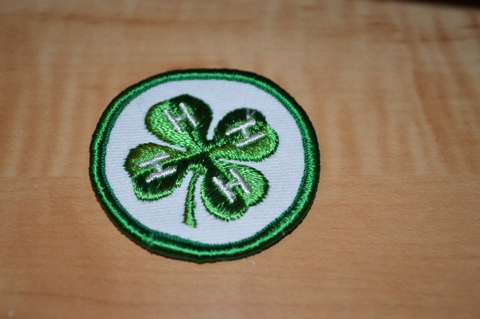 NEW Old Stock 4H Club Green Member Clothing/Shirt Four Leaf Clover Patch