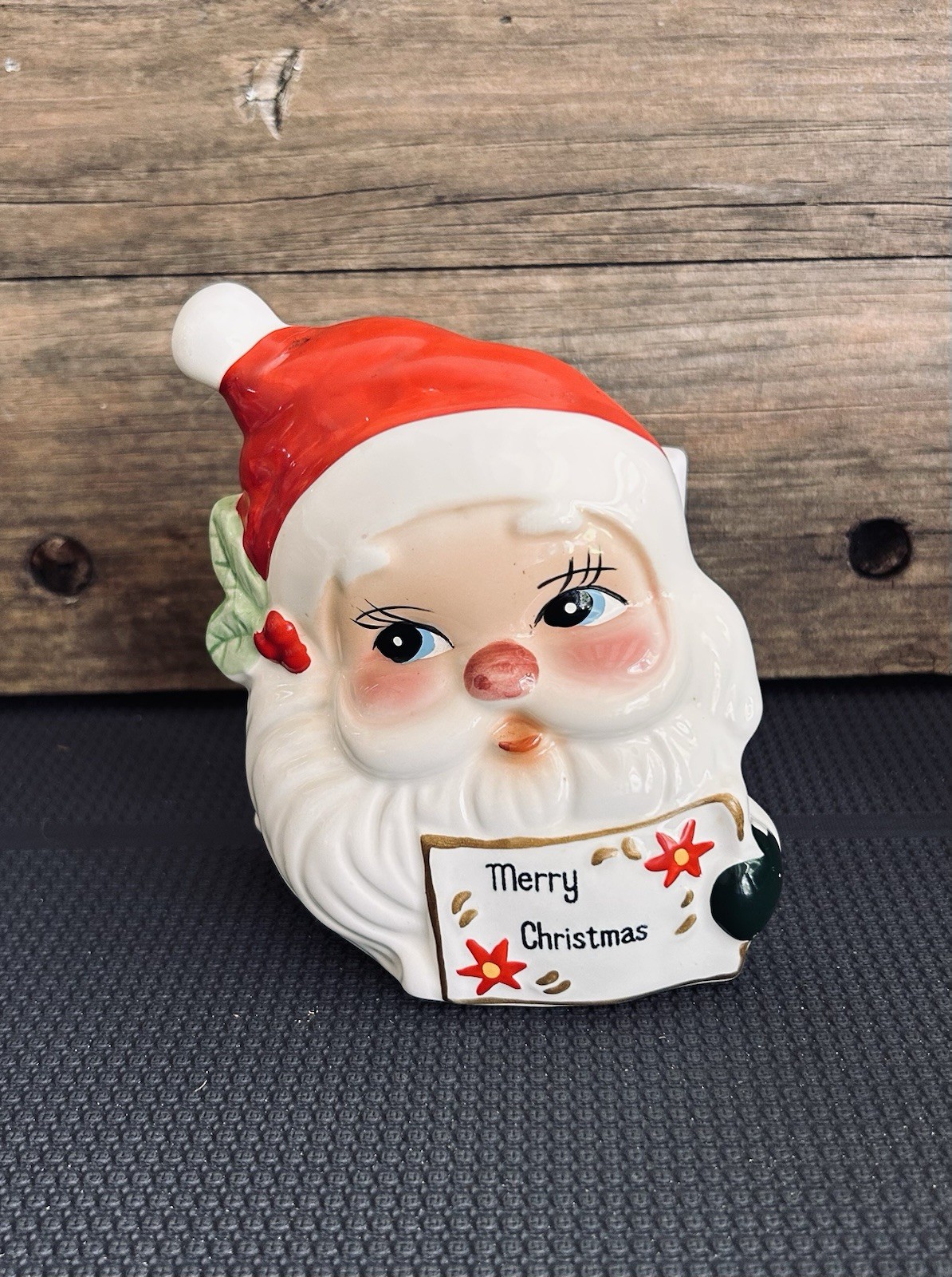 Vintage Josef Original Santa Claus Napkin Holder Side Eye Retro Christmas 50s Vintage Josef Original Santa Claus Napkin Holder Side Eye Retro Christmas 50s