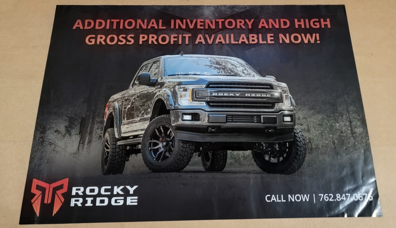 2018-2020 Ford F-150 Rocky Ridge Dealer Exclusive Poster Print 2018-2020 Ford F-150 Rocky Ridge Dealer Exclusive Poster Print