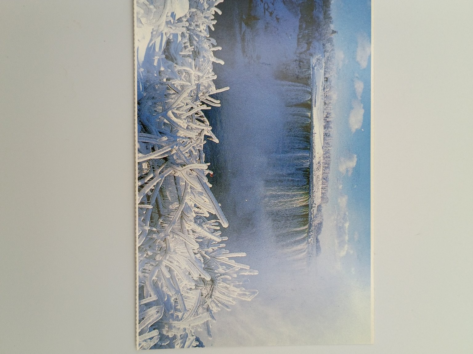 Vintage Niagara Falls Canada Winter Freeze Action Chrome Postcard