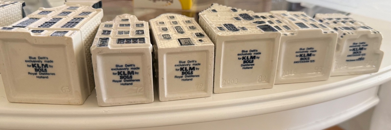 klm delft blue houses, empty, klm delft blue houses, empty,