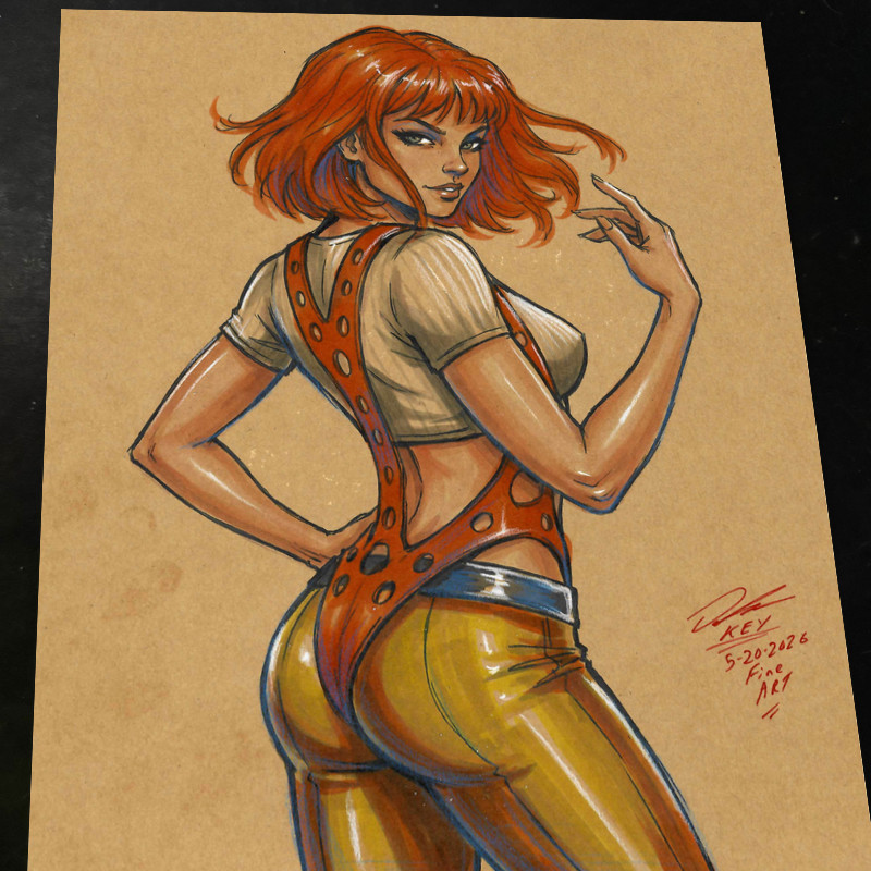 Leeloo The Fifth Element Art Print Signed 8.5x11 | Art by Keyeske Leeloo The Fifth Element Art Print Signed 8.5x11 | Art by Keyeske