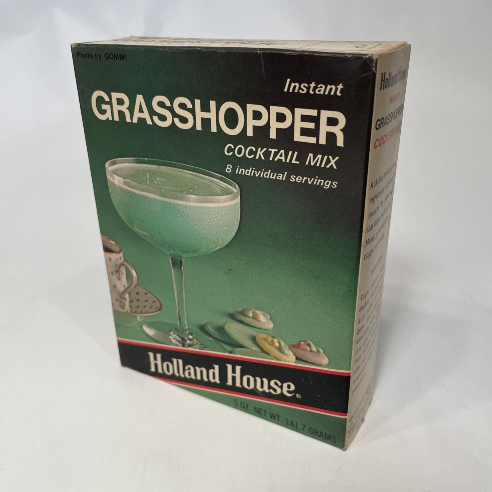 Vintage Holland House Instant Grasshopper / Mint Cow Cocktail Mix- 32 Servings