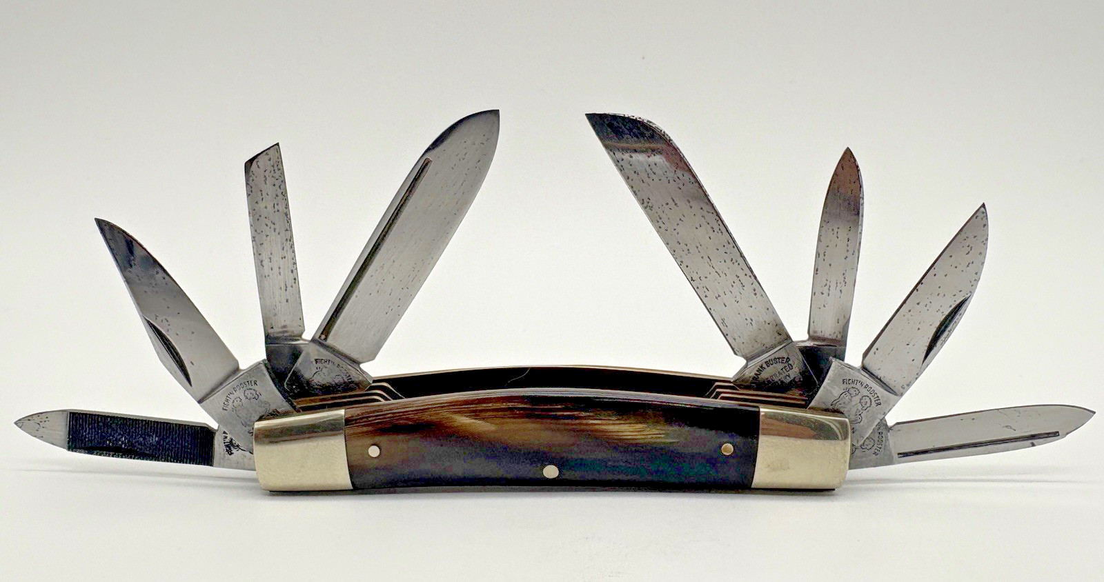 1983-94 Fight'n Rooster Frank Buster Buffalo Horn 8 Blade Congress