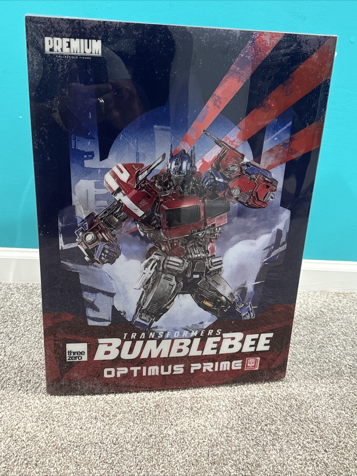 TRANSFORMERS BUMBLEBEE PREMIUM Optimus Prime Figure Le commandant threezero