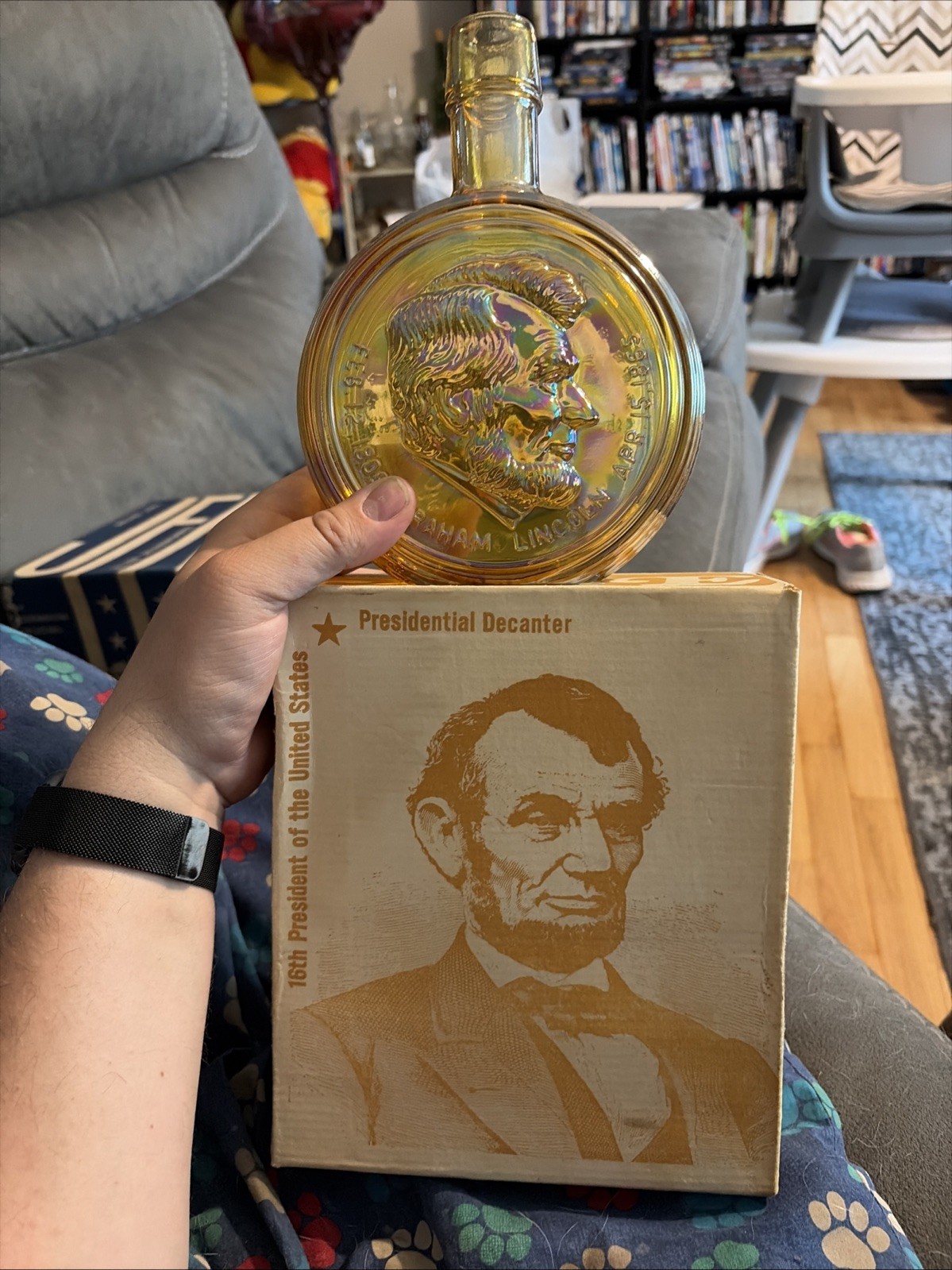 Wheaton Nuline ABRAHAM LINCOLN Presidential Decanter Bottle in Box 1st Edition