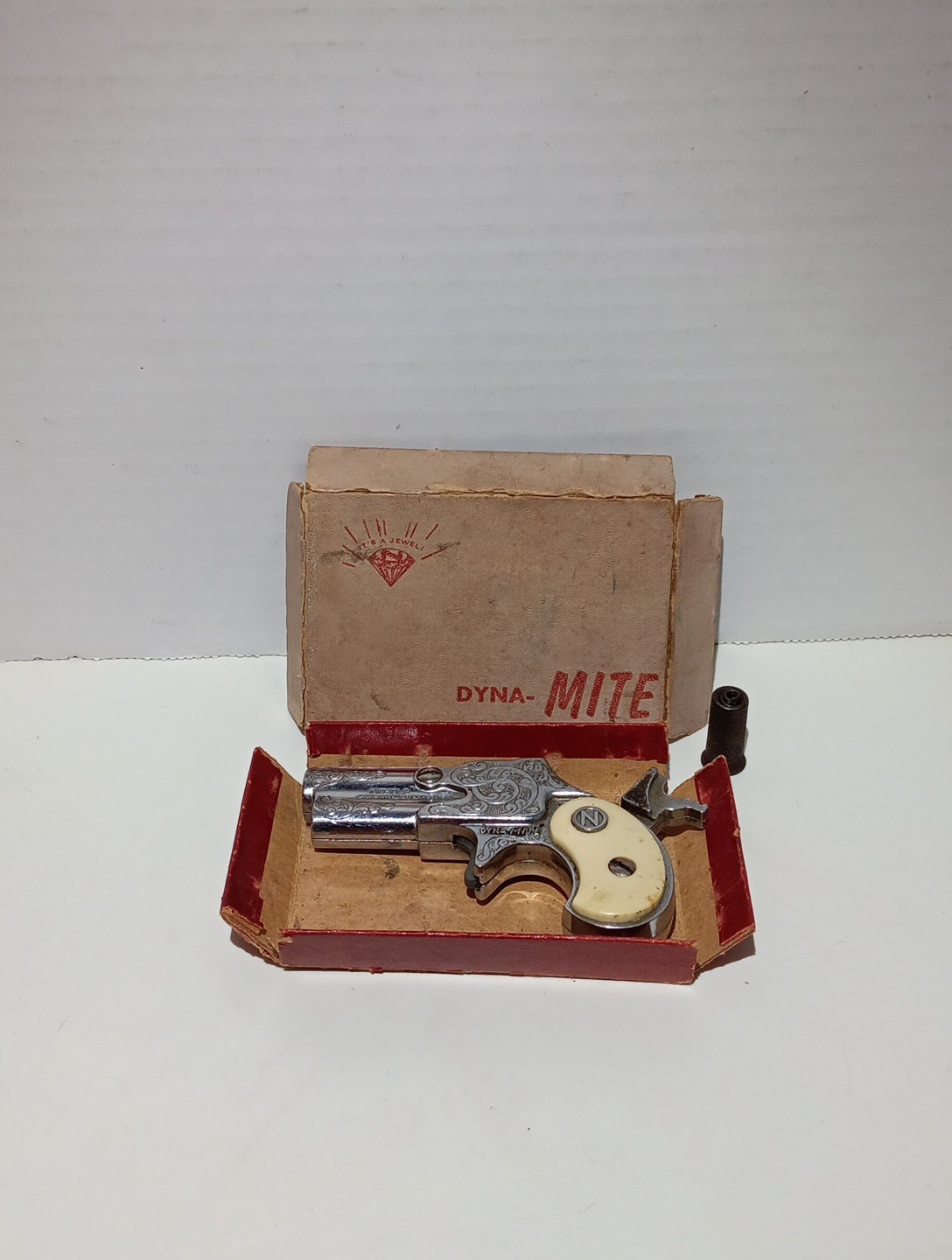 Vintage Nichols Dyna-Mite Cap Gun With Broken Up Original Box