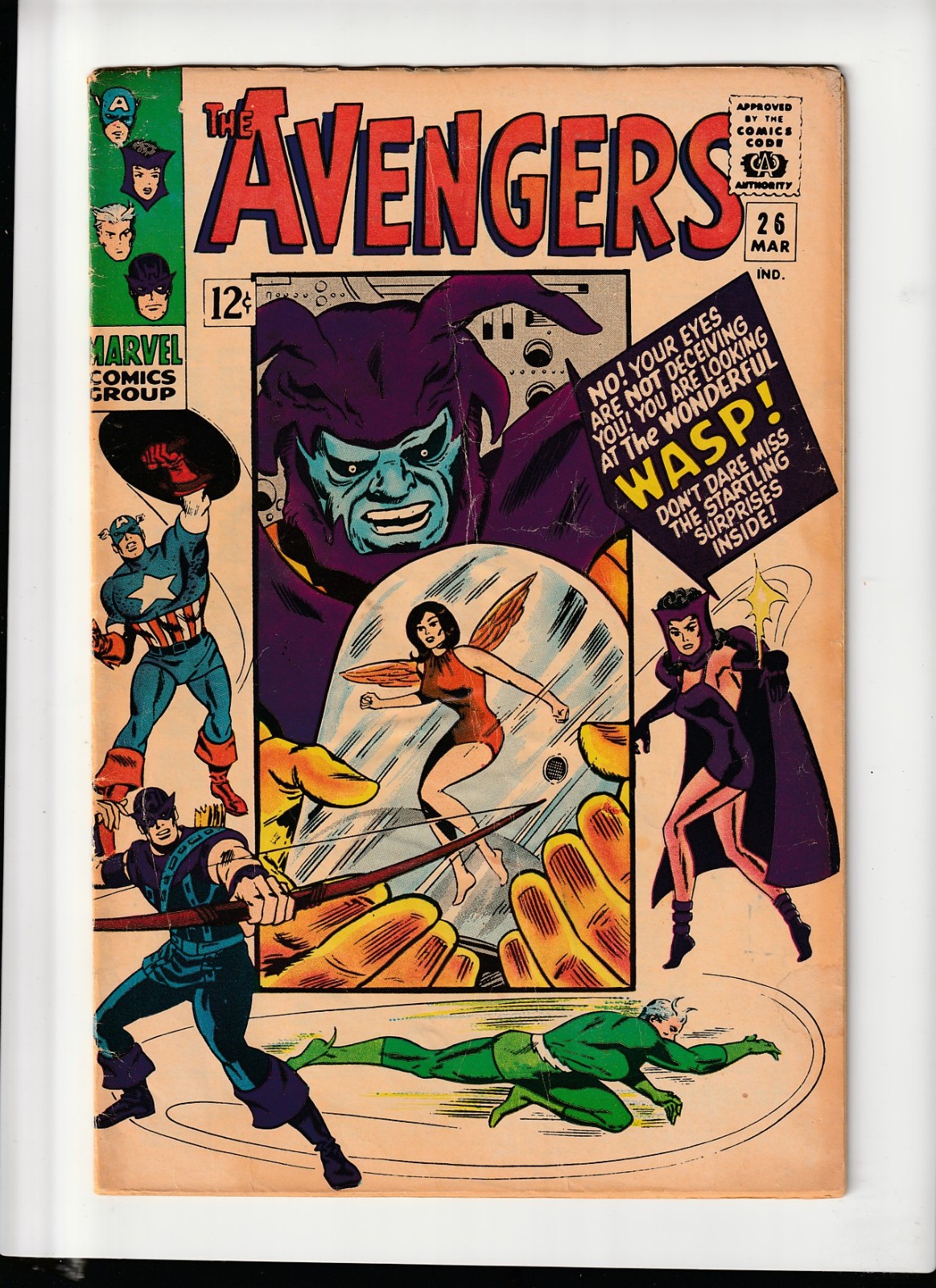 The Avengers #26 Marvel Comics GD/VG condition March 1966 Silver Age