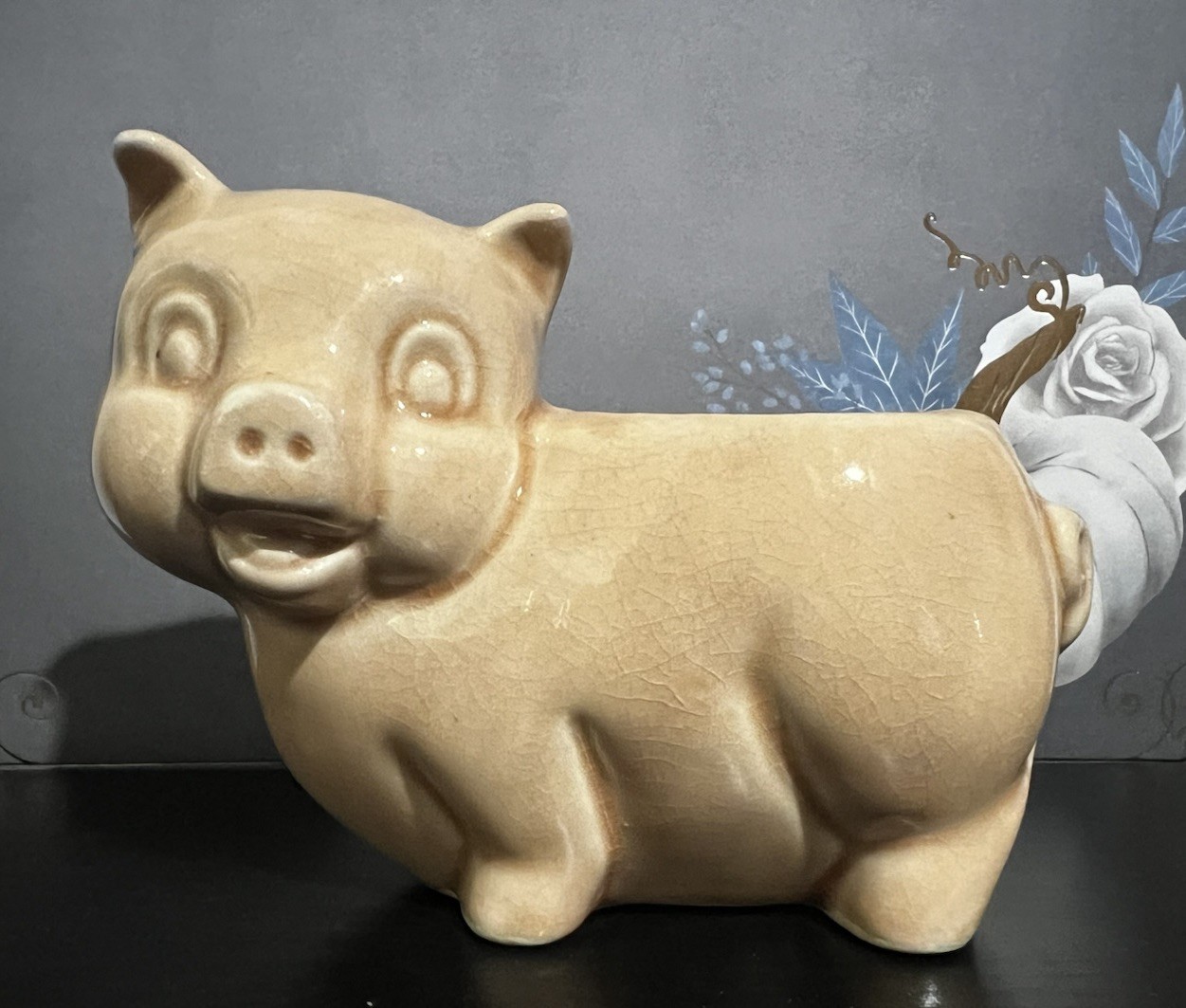 Mid Century Little Pig Herb Planter McCoy Pottery Art 1950\'s Piggy Collector