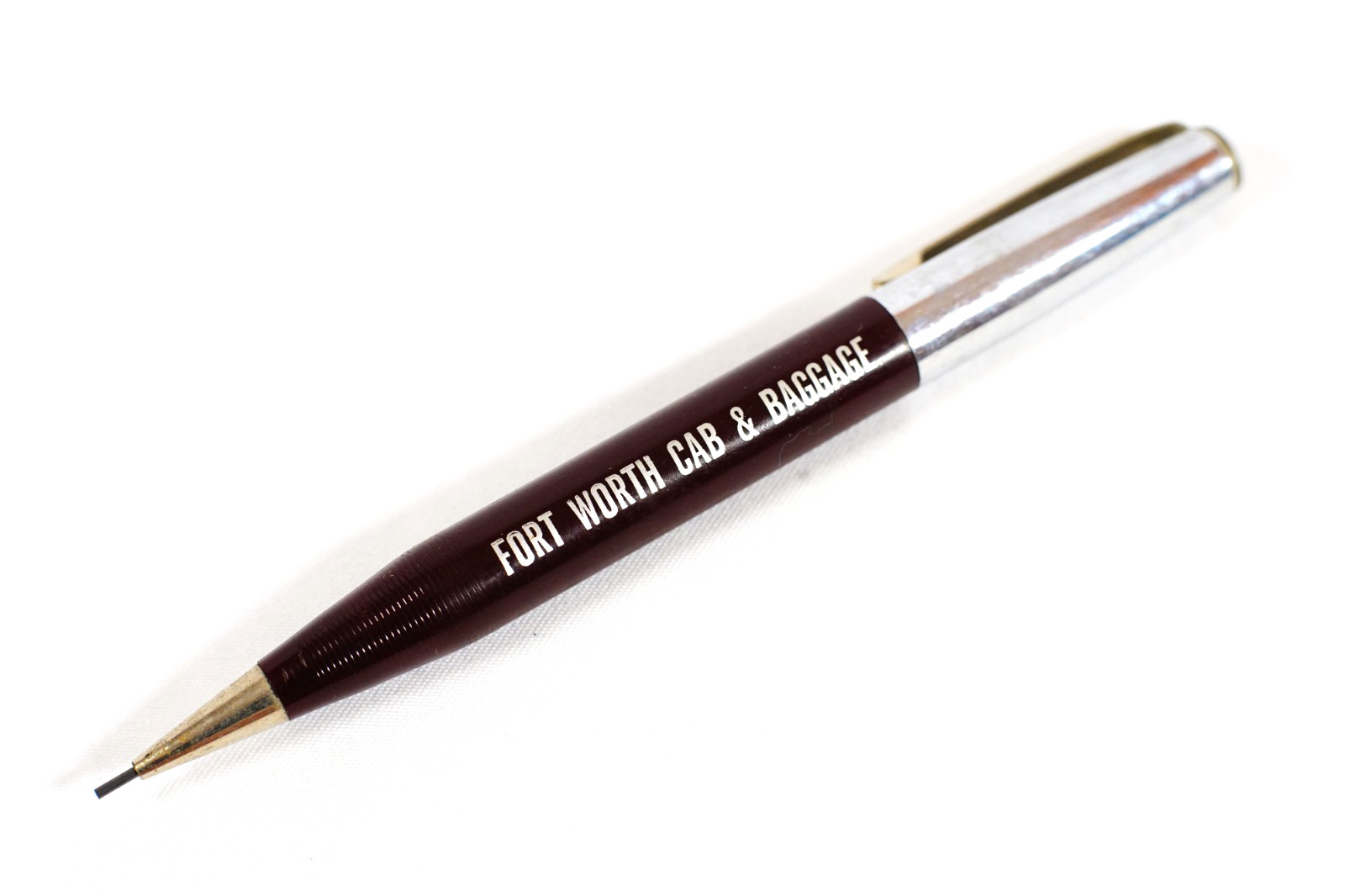 Fort Worth Cab & Baggage Advertising Harvey Mechanical Pencil