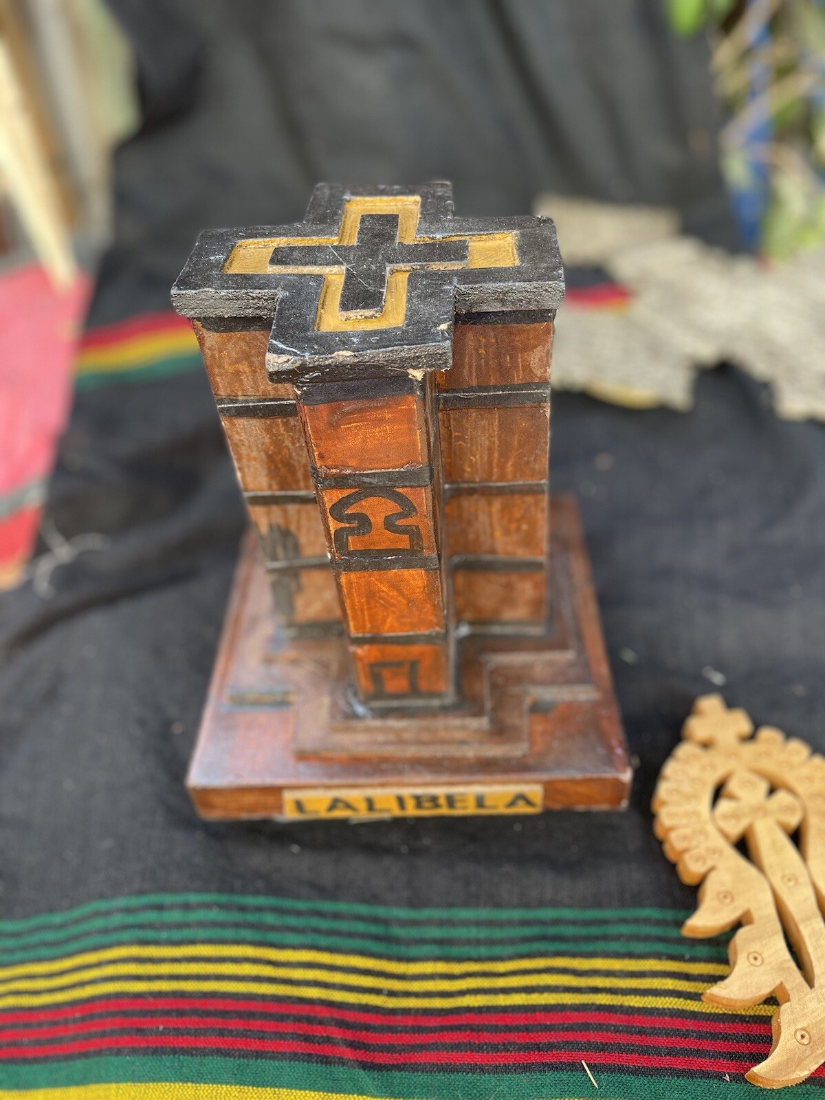 Ethiopian Orthodox Church Lalibela ላሊበላ Locally Handmade wood carving scriptures