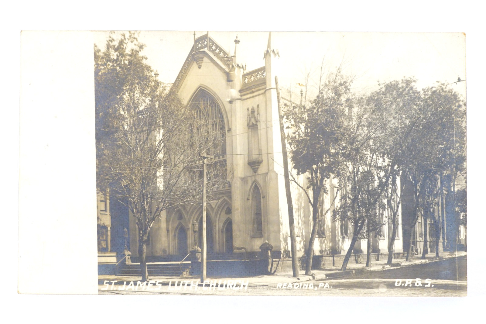 St James Church Reading PA RPPC Vintage c1906 DP&S Postcard
