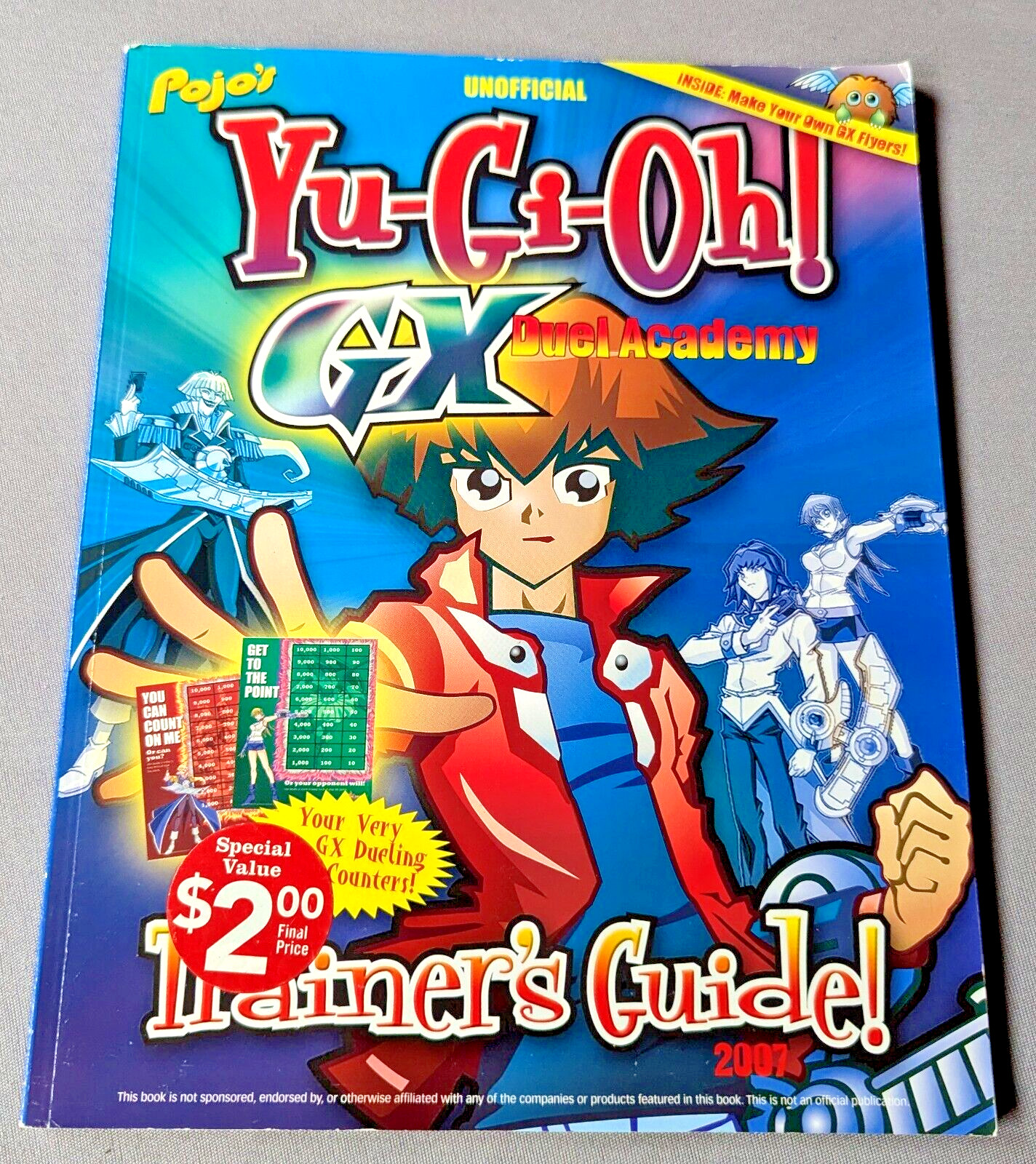 2007 Unused Unofficial Yu-Gi-Oh GX Duel Academy Trainers Guide Manga PB