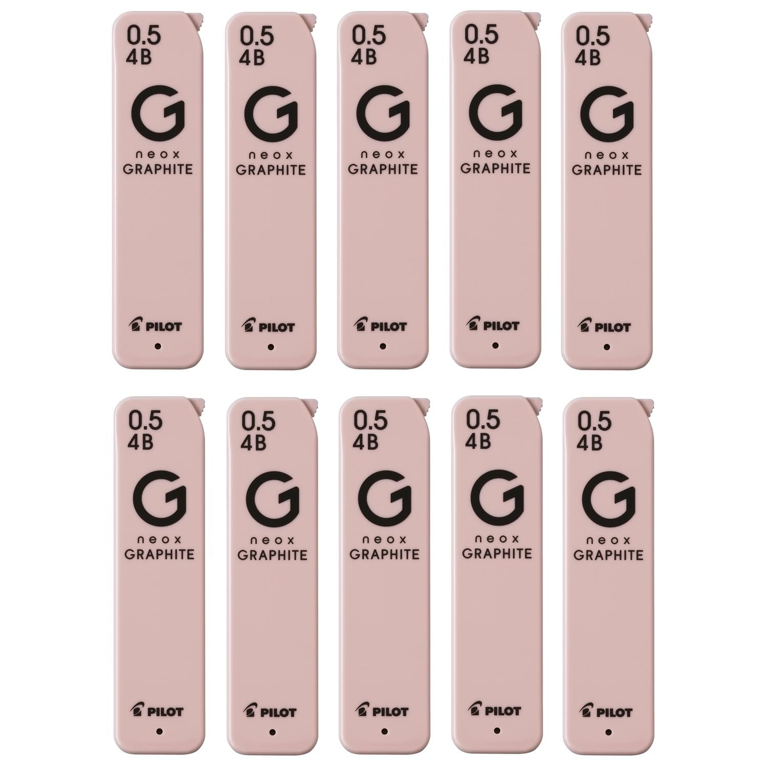 PILOT Sharpie Refills, Neox Graphite, 0.5mm, 4B, 10-Pack, 10HRFG054B