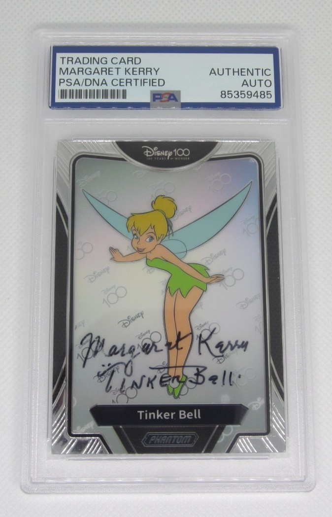 Margaret Kerry Tinkerbell model signed autographed 2023 Kakawow Disney Card PSA