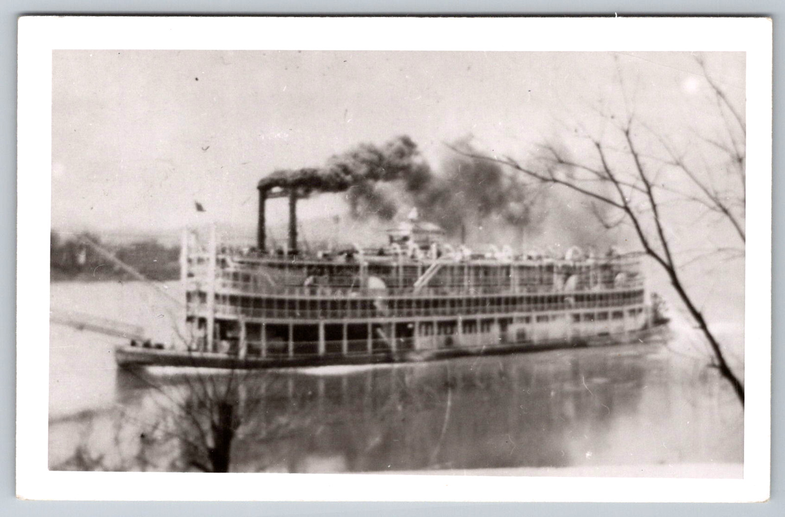 Real Photo c1950s Homer Smith Riverboat Steamer Steamboat Sternwheeler Postcard