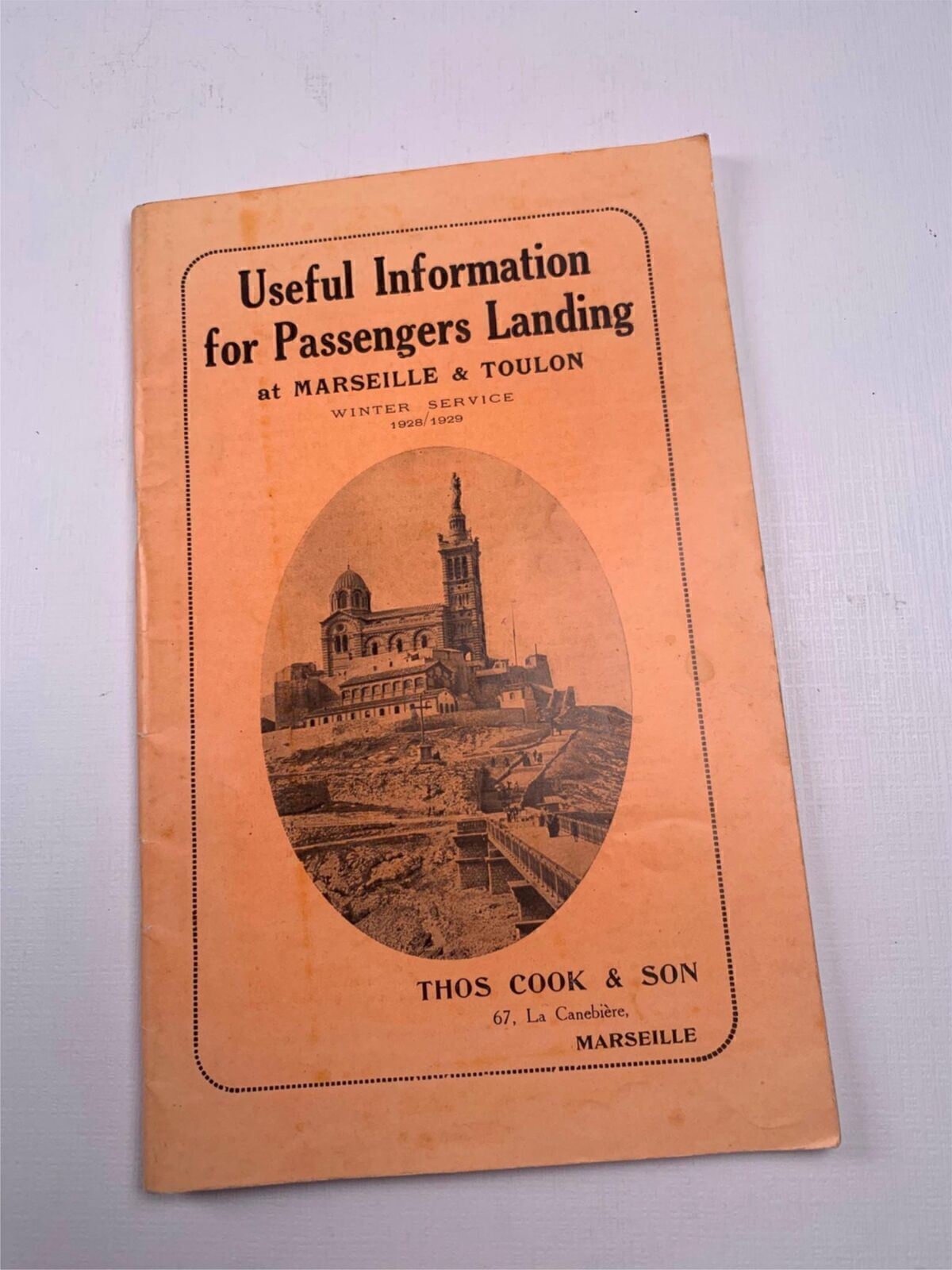 Antique Travel Brochure Useful Info Marseille & Toulon France 1928/1929 Antique Travel Brochure Useful Info Marseille & Toulon France 1928/1929