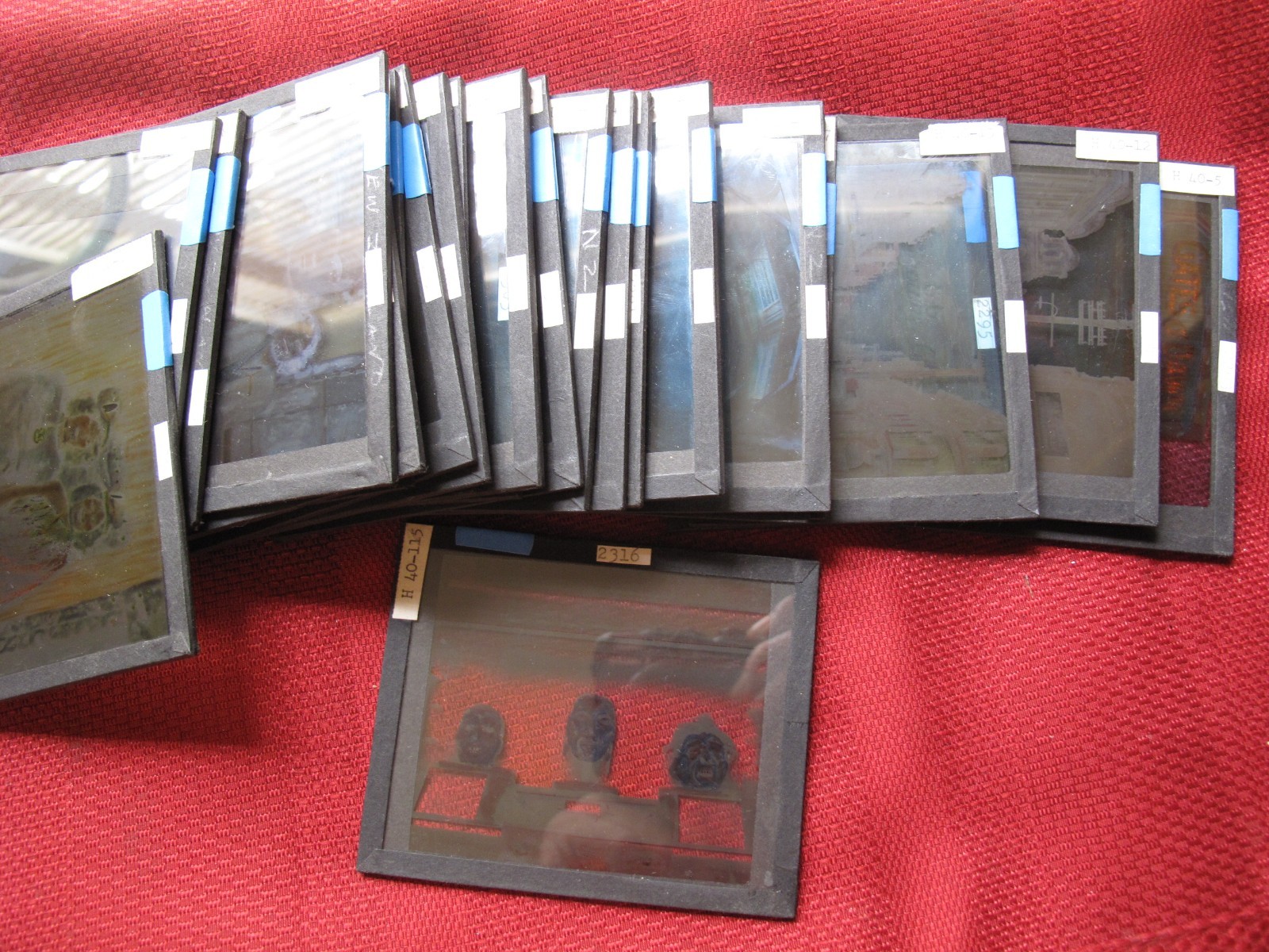 1916  NEW ZEALAND 25 Magic Lantern Hand Tinted Color Glass Slide Photos