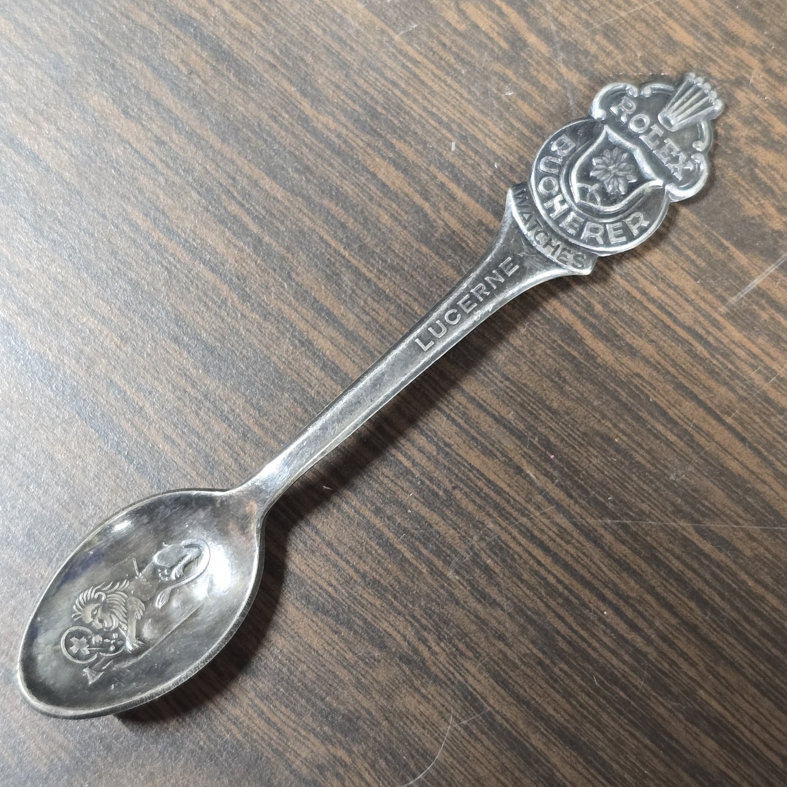 Rolex Bucherer Watches Lucerne Switzerland Souvenir Collector Spoon Silver Rolex Bucherer Watches Lucerne Switzerland Souvenir Collector Spoon Silver