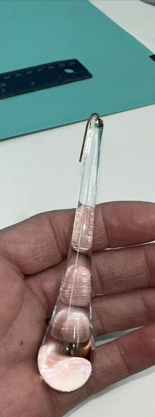Murano Clear Teardrop Glass for Chandelier Bent Wire 4\