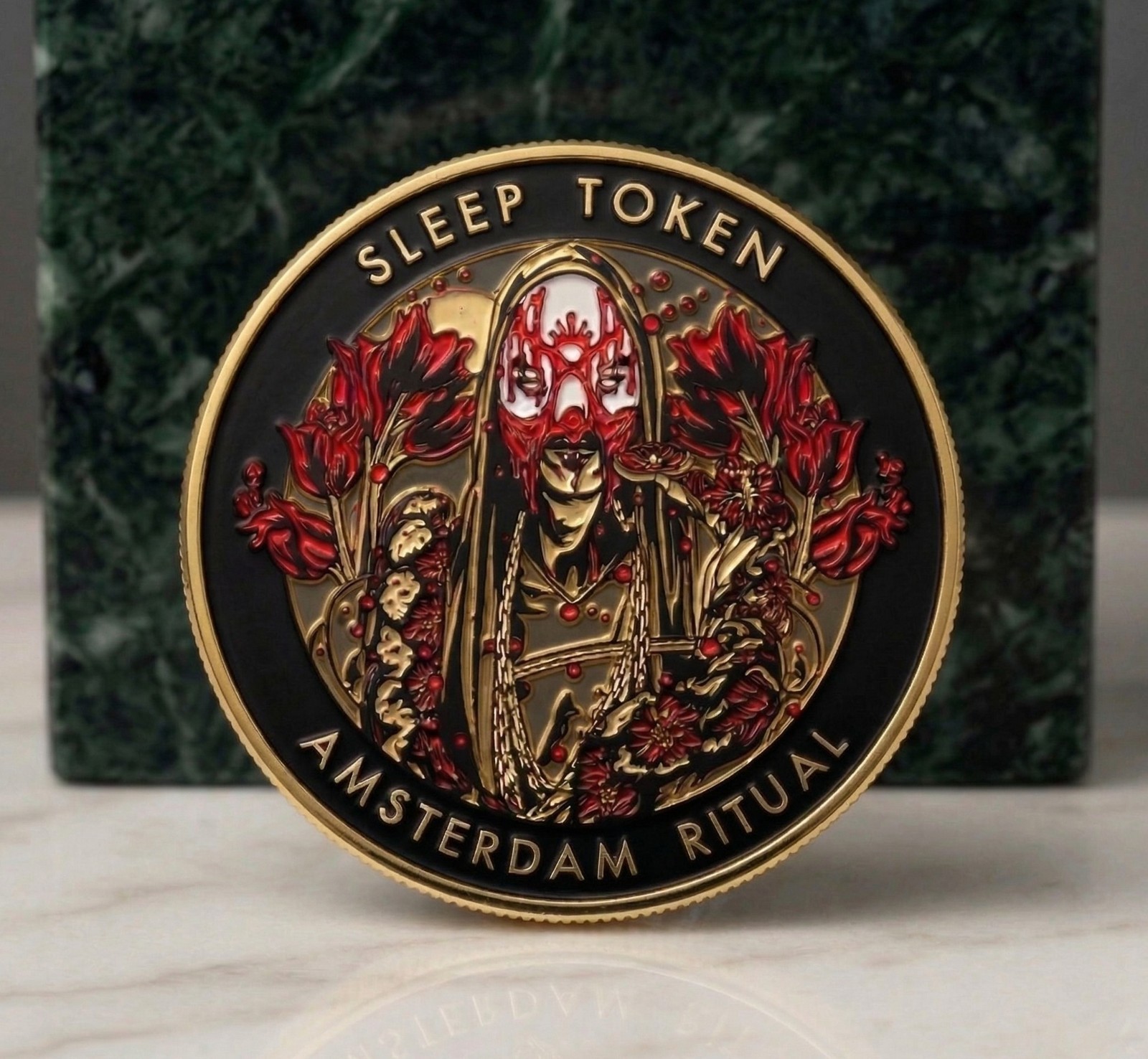 Sleep Token Coin Amsterdam Ritual Limited Edition Vessel Metal Enamel New