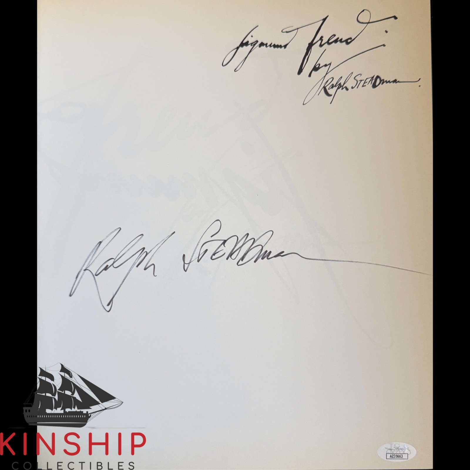 Ralph Steadman signed Sigmund Freud Hard Cover Book JSA COA Rare Auto E361