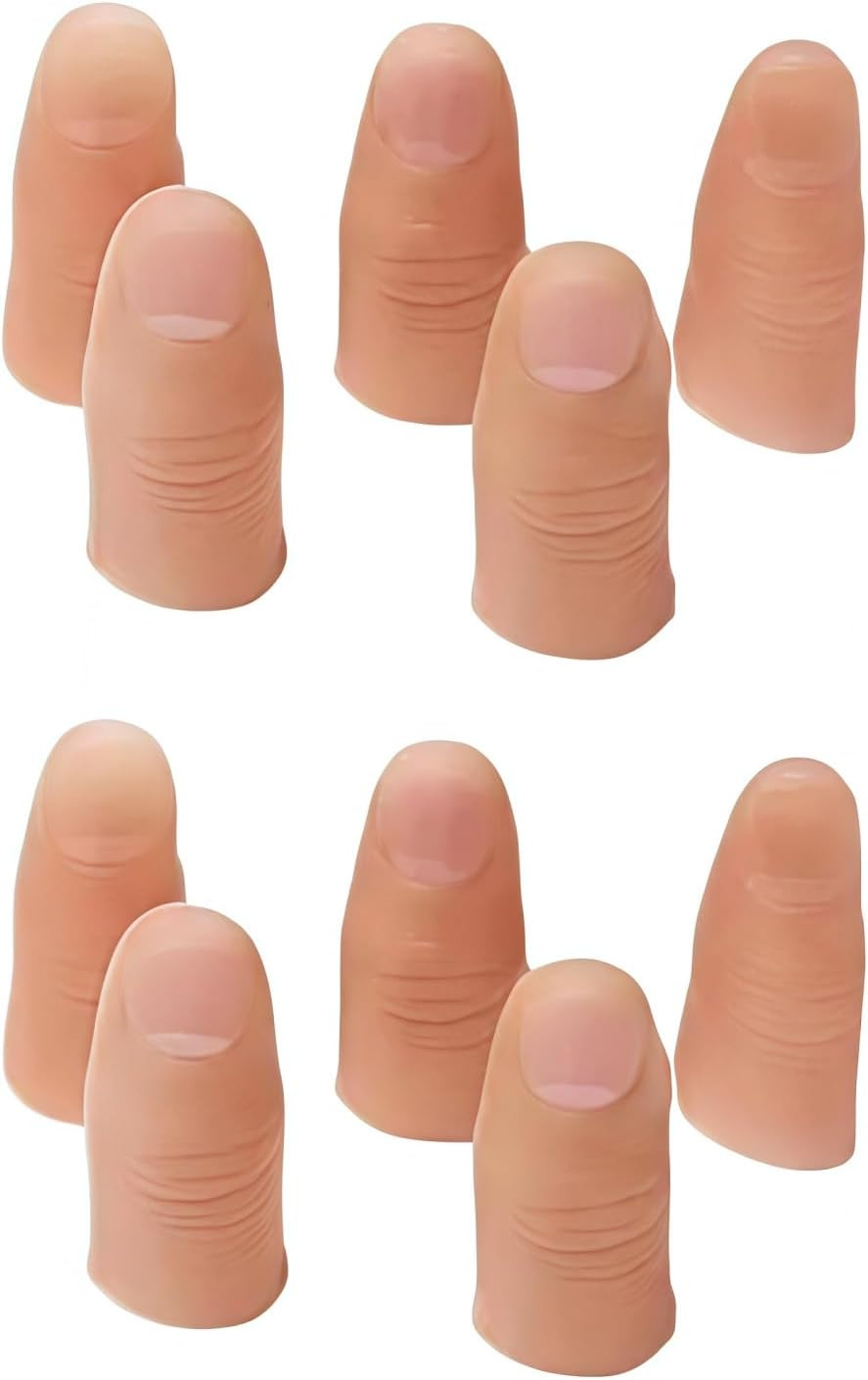 10 Pcs Fake Thumb Tips for Magic Tricks and Stage Props