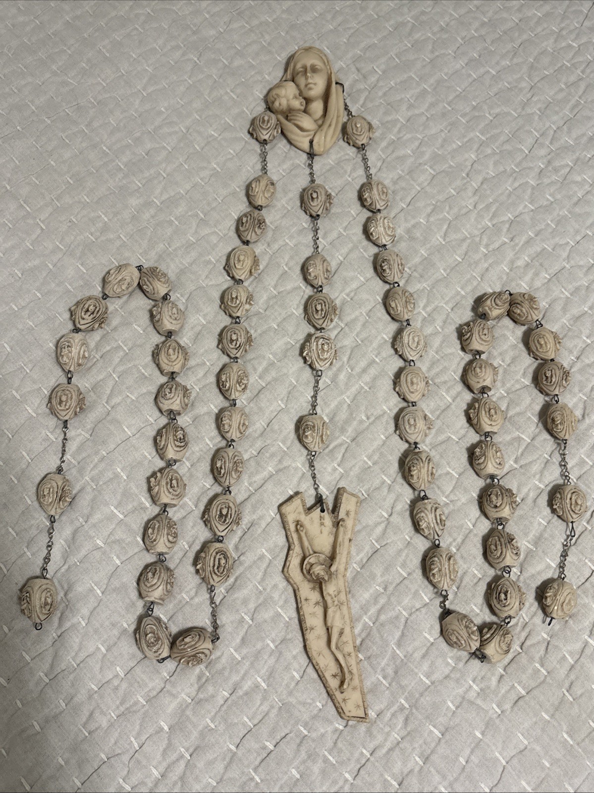 Vintage Large Wall Hanging Rosary 64\