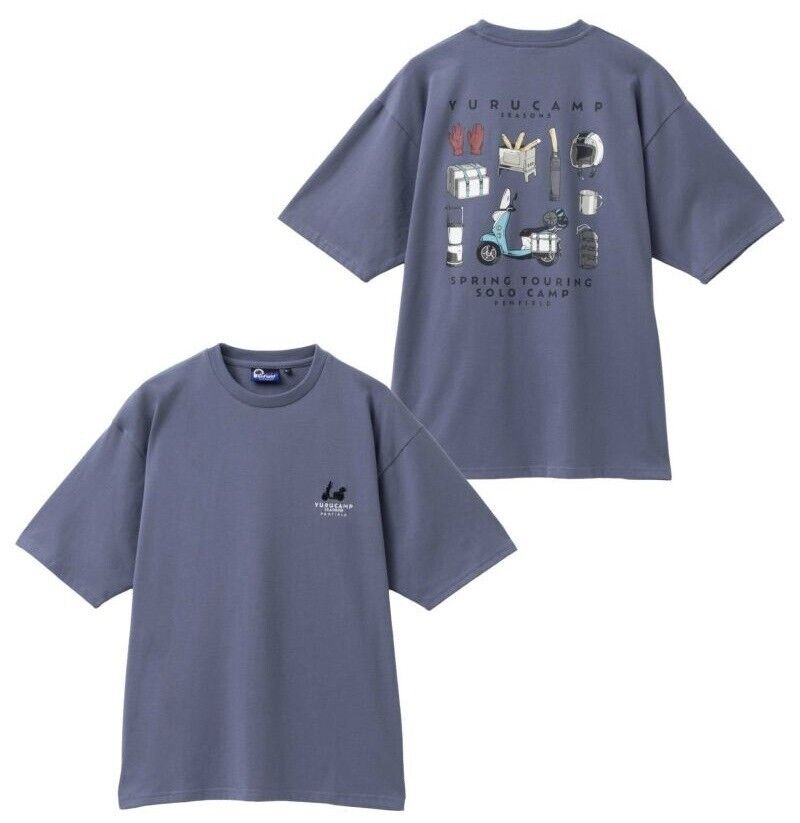 Yuru Camp Season 3 Rin Shima T-shirt Navy XL Size Penfield Japan Limited Cosplay