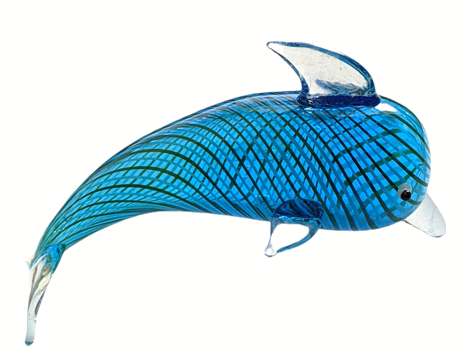 Hand Blown Glass Art Figurine Animal DOLPHIN # 6680