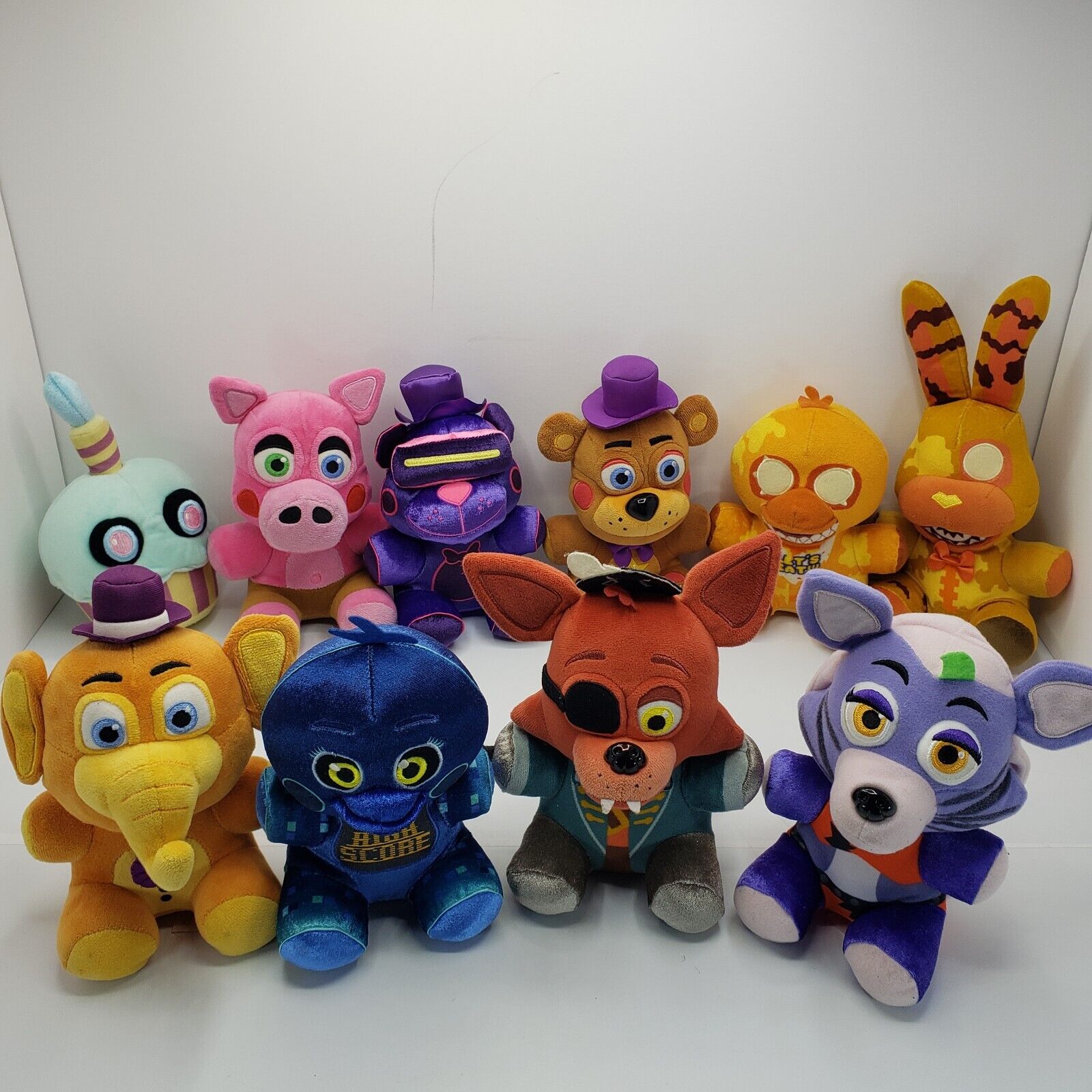 Lot Of 10 Funko Five Nights At Freddy\'s 8 in Plushies Pre Owned