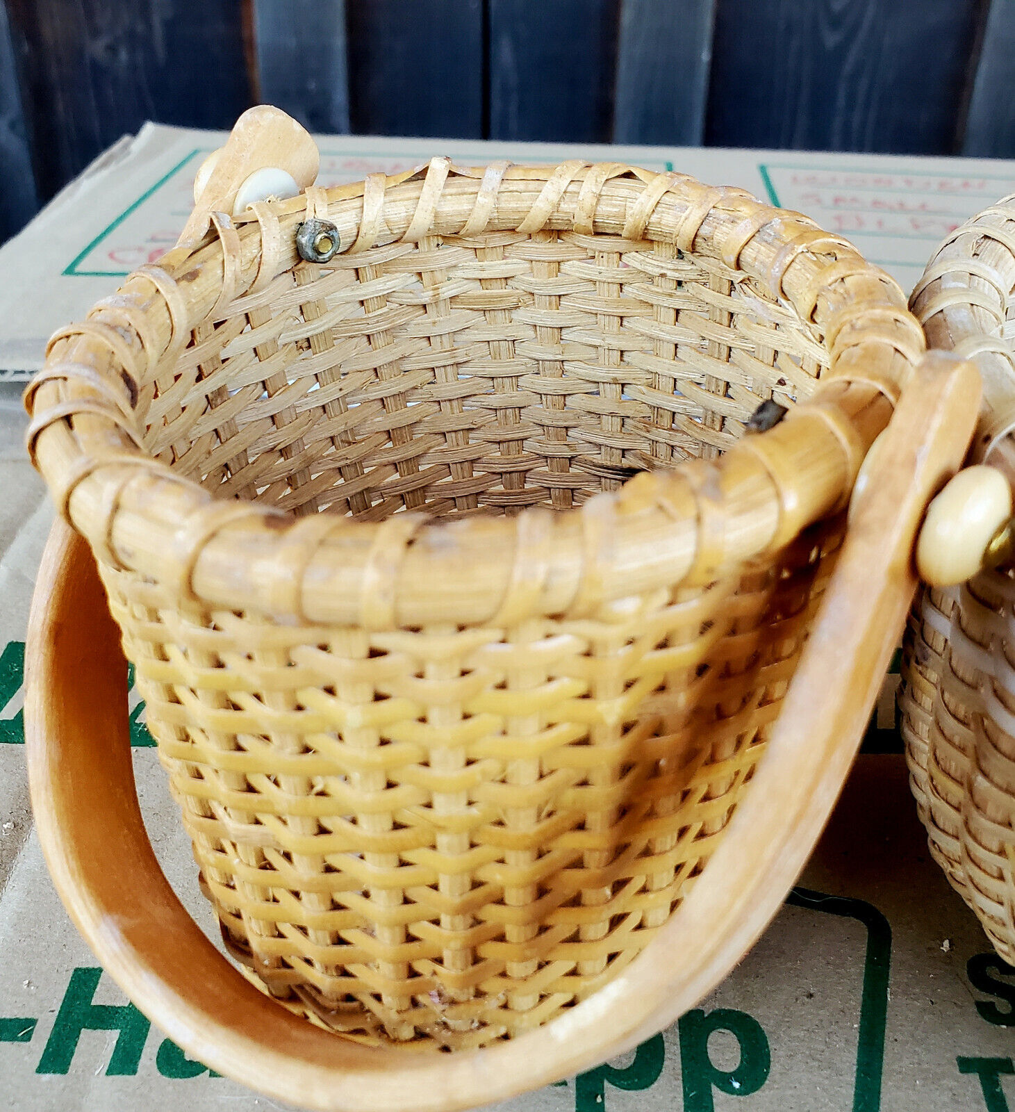 Vintage Oval Nantucket Basket Hand Made 4