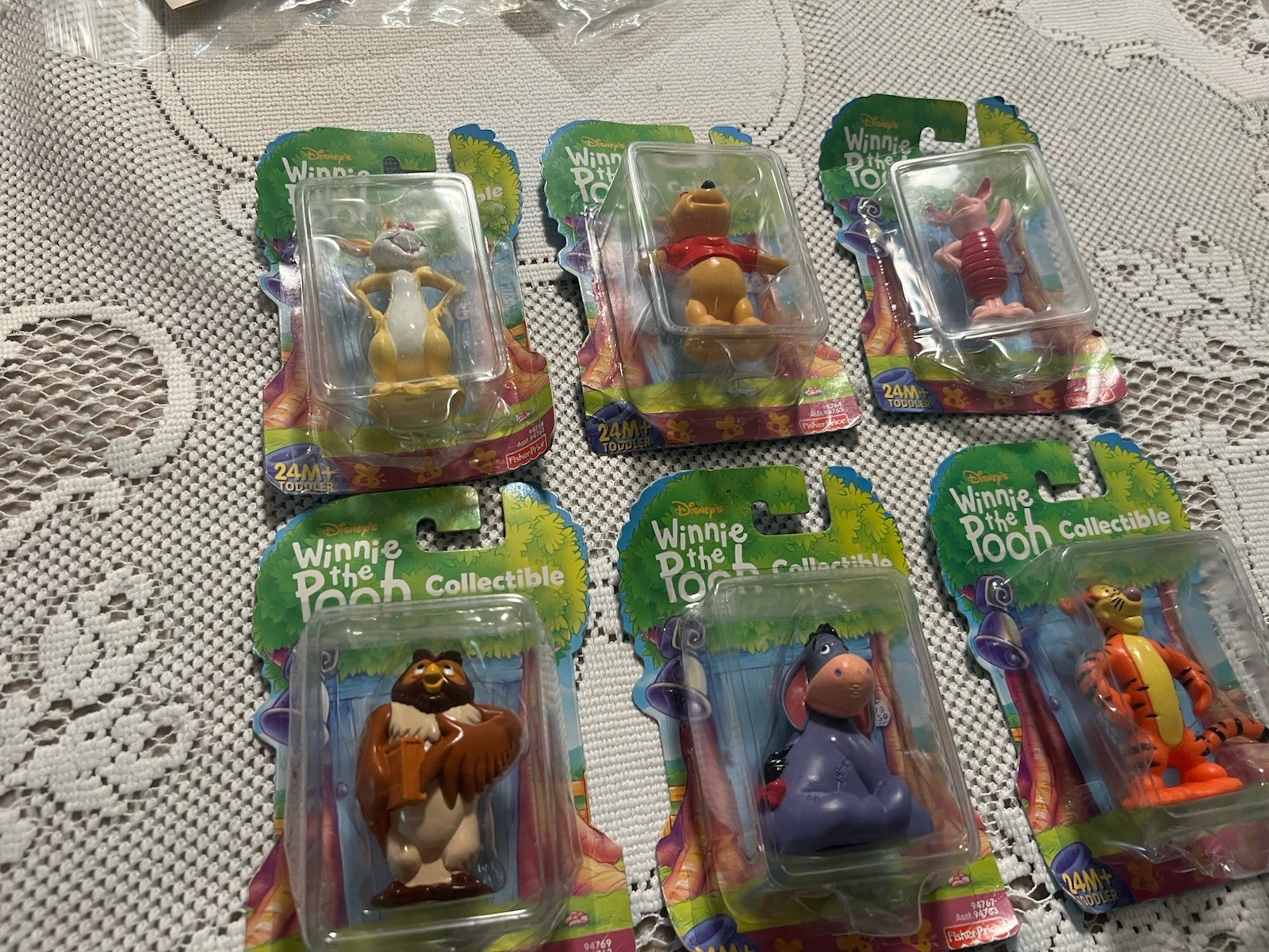 Vintage Winnie The Pooh Collectibles Fisher Price 2000 Complete Set
