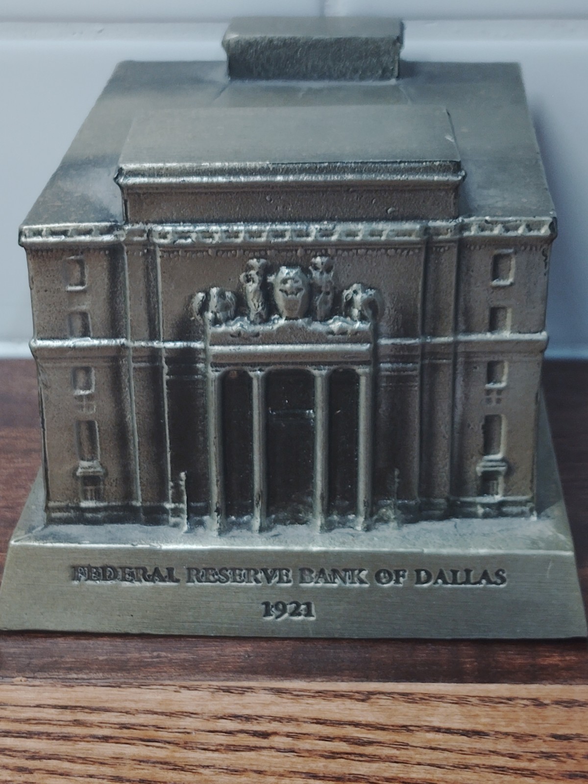 RareVintage Bantrhico 1921 Federal Reserve Bank of Dallas Promotional Coin Bank 