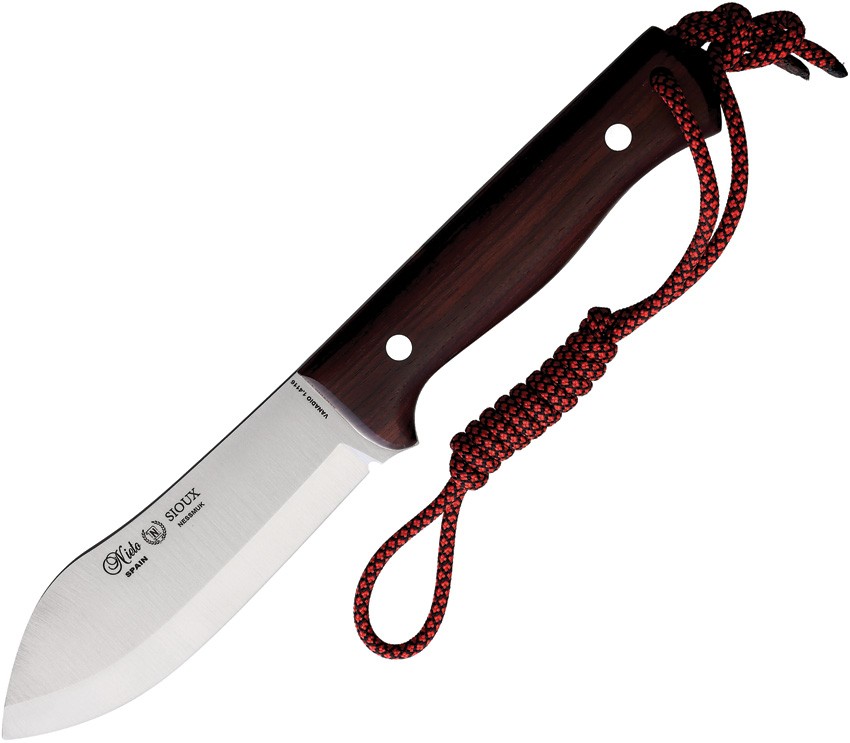 Nieto Sioux Nessmuk Violet Wood Stainless Fixed Blade Knife 1047V Nieto Sioux Nessmuk Violet Wood Stainless Fixed Blade Knife 1047V