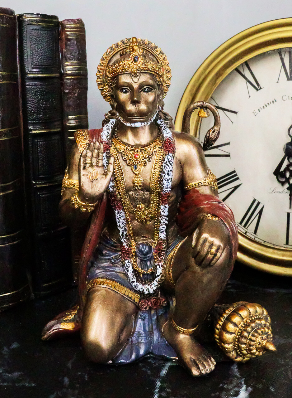 6 Inch Hanuman Mythological Indian Hindu God Resin Statue Figurine 6 Inch Hanuman Mythological Indian Hindu God Resin Statue Figurine