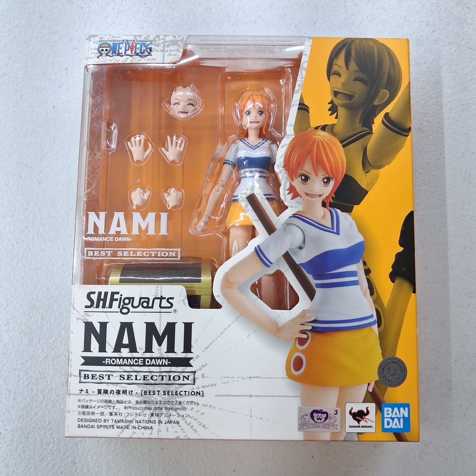 S.H.Figuarts Best Selection Nami Romance Dawn One Piece Figure
