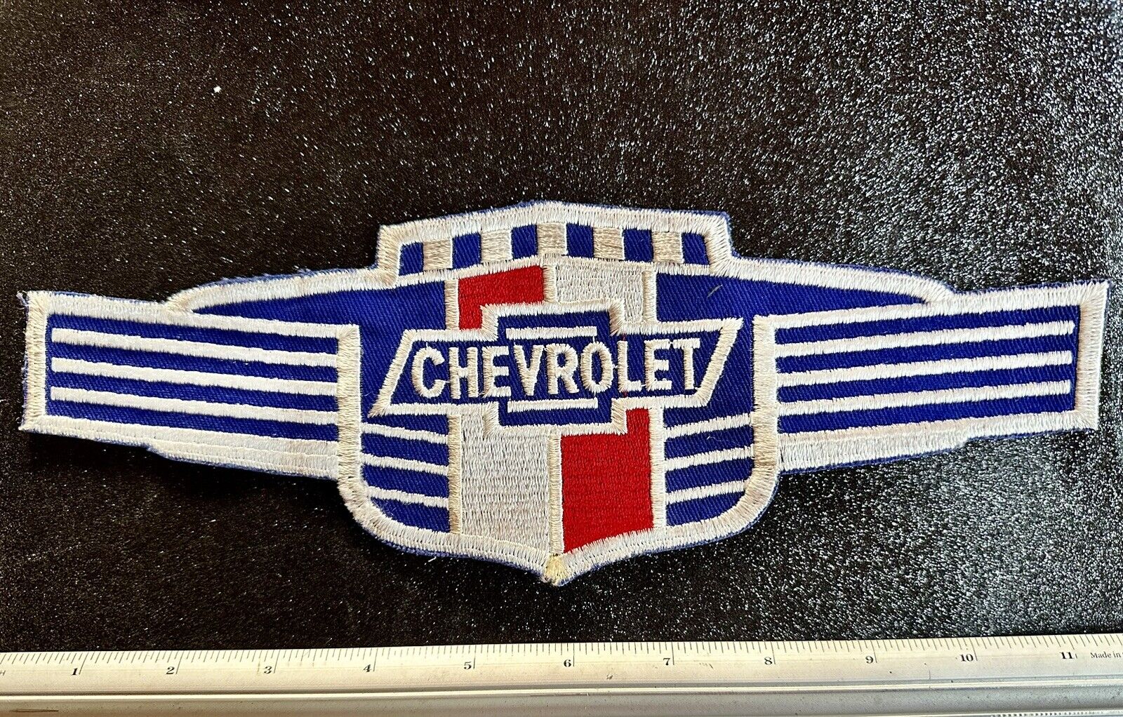 Vintage  Chevrolet Embroidered Back-Of-Jacket GIANT 12\