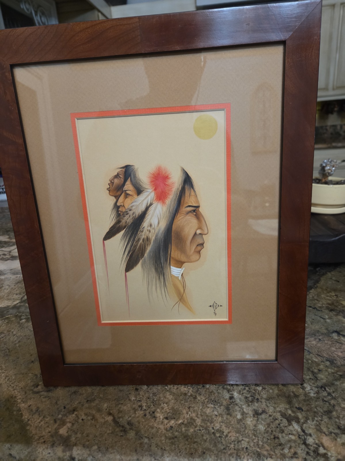 Johnny Tiger Jr. Original 1979 Oil Painting \