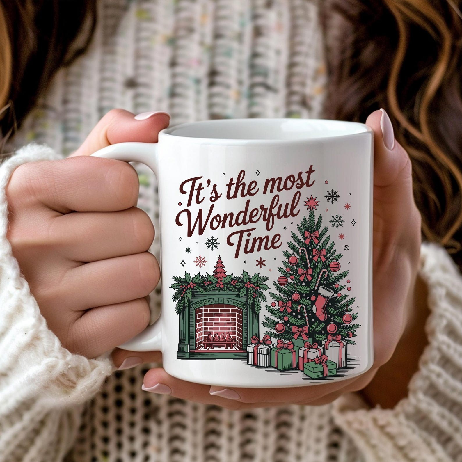 Its The Most Wonderful Time Of Year Mug Christmas Gift Holiday Gifts Coffee Mugg