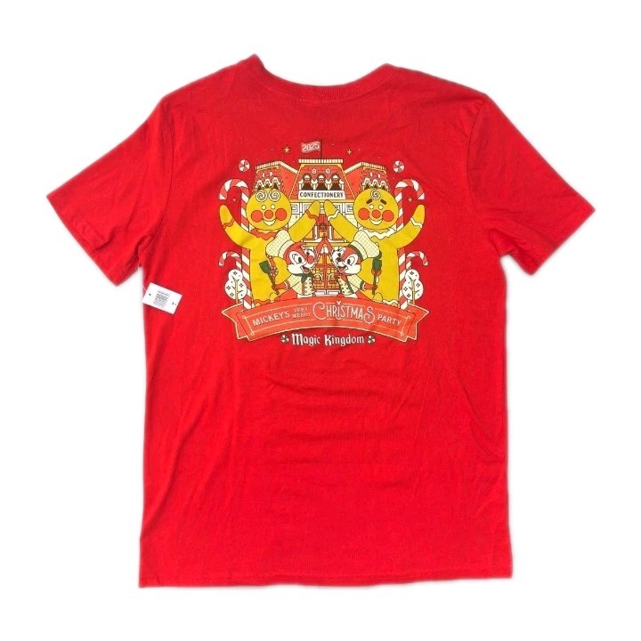 NWT  2025 Disney Parks Mickey Very Merry Christmas Party T Shirt | Adult